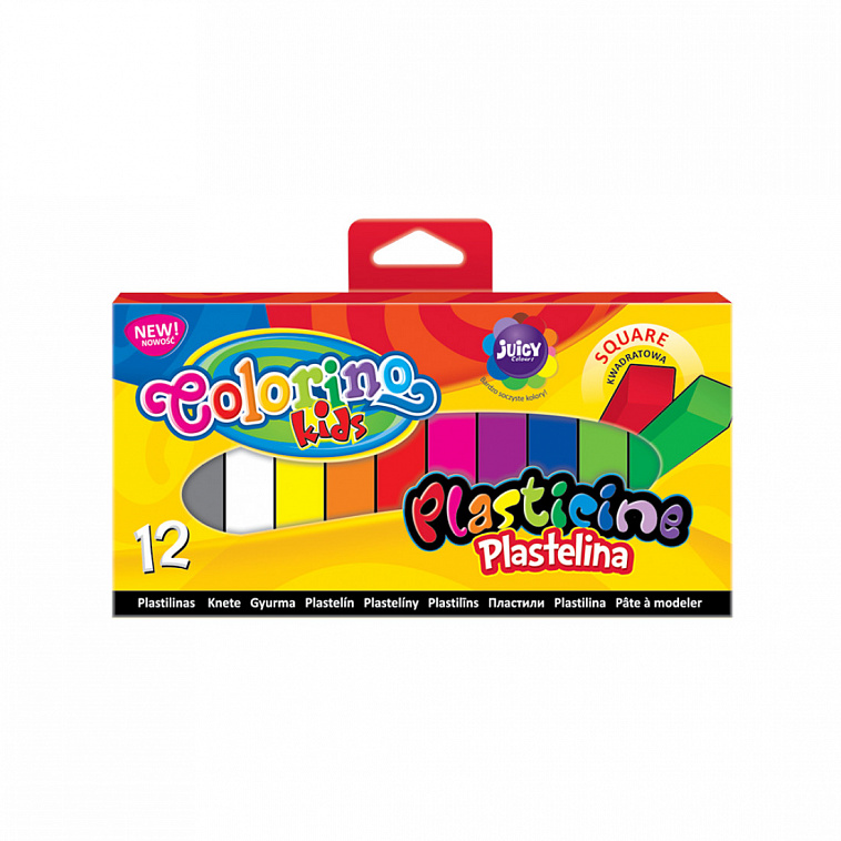 Набор пластилина Colorino 12 цветов, в картонной коробке 606x758