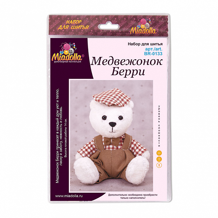 ♦Наборы для изготовления игрушек "Miadolla" Медвежонок Берри