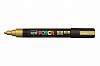 Маркер UNI "POSCA" PC-5M, 1,8-2,5 мм, наконечник пулевидный, цвет золотой 1
