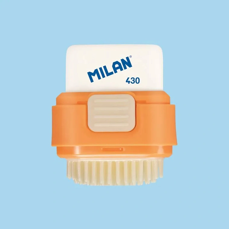 Ластик и кисточка Milan "COMPACT Fun Animals+1" запасной ластик 430 в блистере 3,9х2,9х0,9 см 606x758