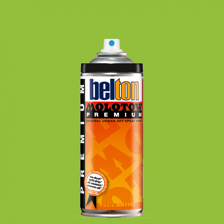 Аэрозольная краска Molotow Premium "belton" 400 мл #162 MIGHTY Green 606x758