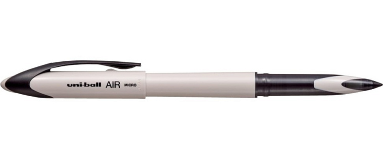 Роллер Uni-Ball AIR UBA-188C-M, 0,5 мм, цвет корпуса серо-бежевый, цвет чернил черный 606x758
