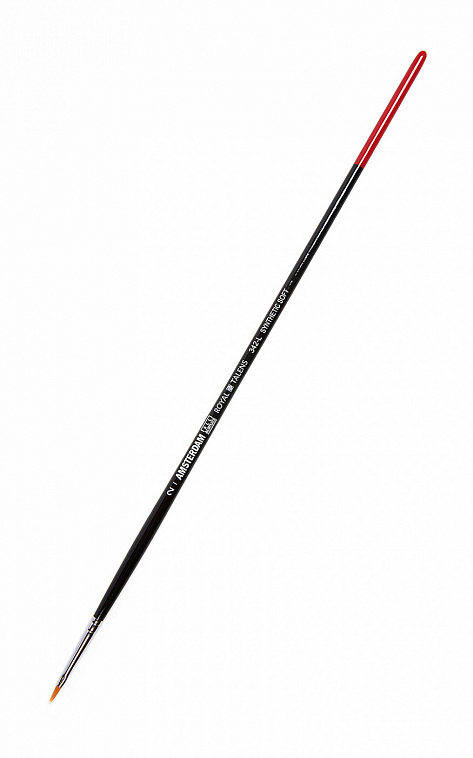 Кисть синтетика мягкая №2 плоская Talens "Amsterdam 342" длинная ручка 606x758