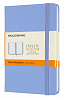 Записная книжка в линейку Moleskine "Classic" Pocket 9x14 см 192 стр., обложка голубая гортензия 1