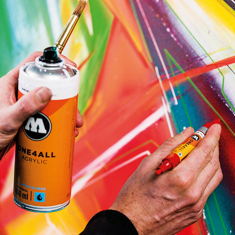 Набор маркеров Molotow "ONE4ALL 127HS Metallik-Set" 2 мм, 6 шт  606x758