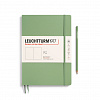 Записная книжка нелинованная Leuchtturm Composition В5 123 стр., мягкая обложка пастельный зеленый