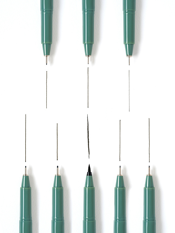 Набор капиллярных ручек линеров Малевичъ, 8 шт 606x758