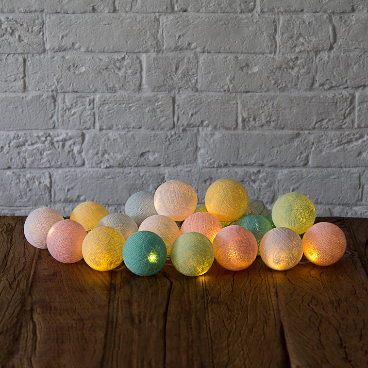 Гирлянда из хлопковых шариков Lares & Penates бейби