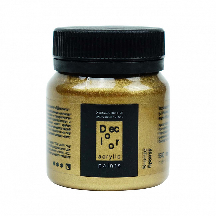 Акрил ТАИР "Деколор" 50 мл, Бронза 606x758