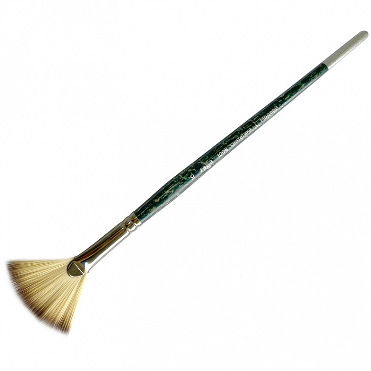 Кисть синтетика №10 веерная Гамма "Модерн" короткая ручка 606x758