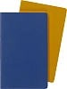 Записная книжка в линейку Moleskine "Voland" 2 шт Large 13х21 см 96 стр., обложка мягкая синий/желты 4