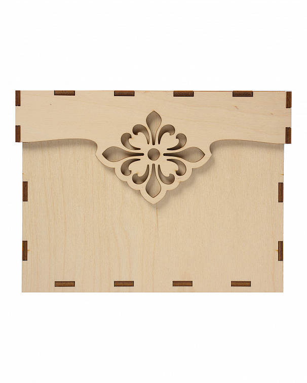 Заготовка для декорирования Коробочка с крышкой "Романтика" 20х20х15,5 см 606x758