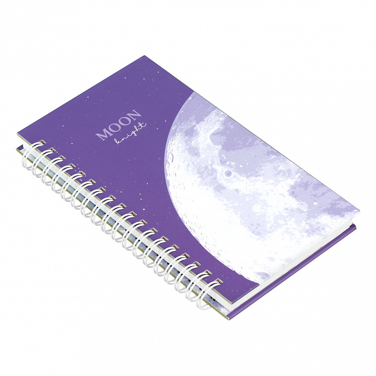 Записная книжка MESHU "Moon light" 95*175 мм 96 л, матовая ламинация, выборочный УФ-лак