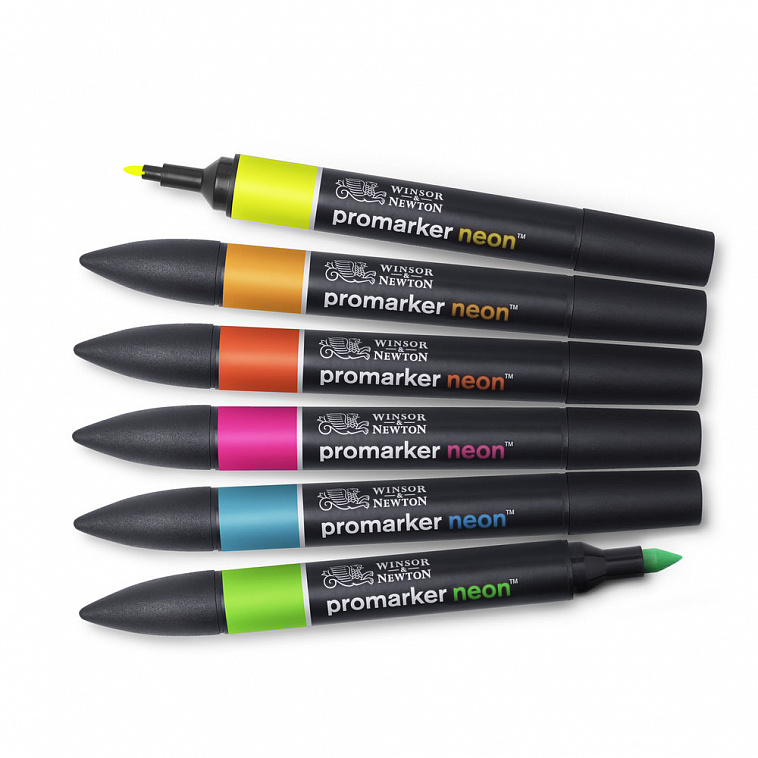 Набор маркеров ProMarker 6 цветов, неоновые цвета