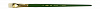 Кисть щетина №10 плоская, укороченный ворс Гамма "Пейзаж" длинная ручка