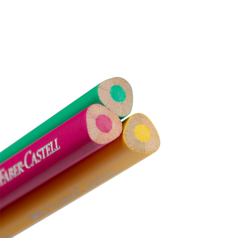 Набор карандашей цветные Faber-Castel "Sparkle", 12 цв., трехгран., метал. короб 606x758