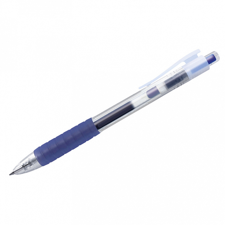 Ручка гелевая автоматическая Faber-Castell "Fast Gel" 0,7 мм, синяя, грип