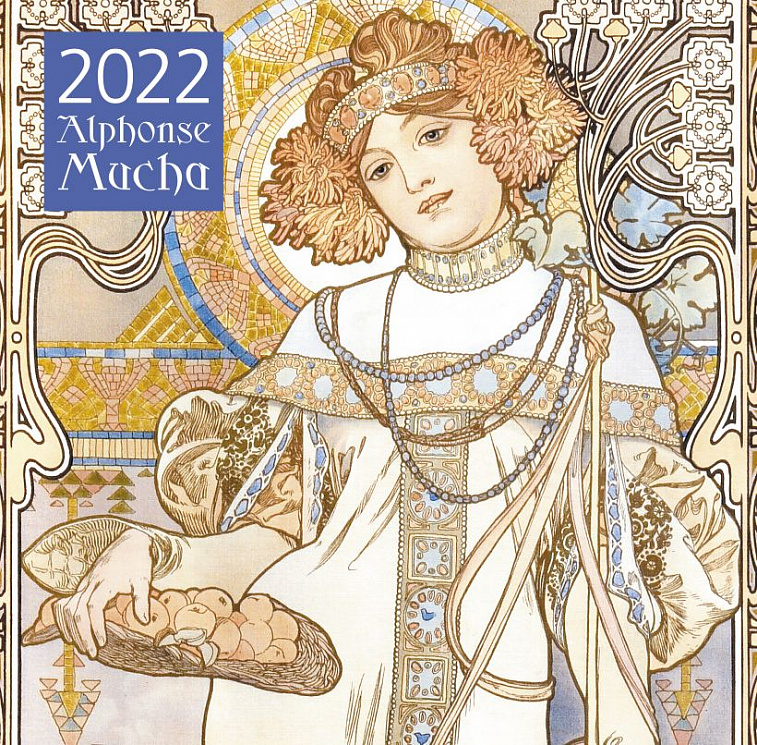 Календарь настенный на 2022 г. "Альфонс Муха" 30х30 см 606x758