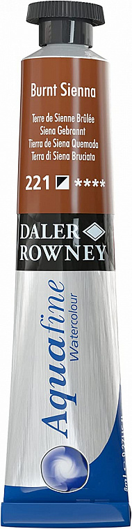 Акварель Daler-Rowney "AQUAFINE" в тубе 8 мл, жженая сиена 606x758