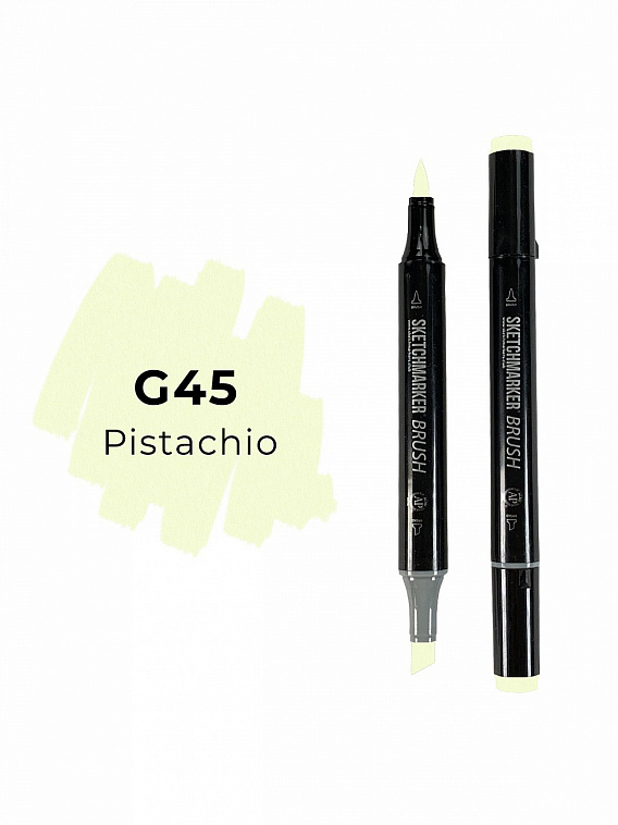 Маркер двухсторонний на спиртовой основе Sketchmarker Brush Цвет Фисташковый 606x758
