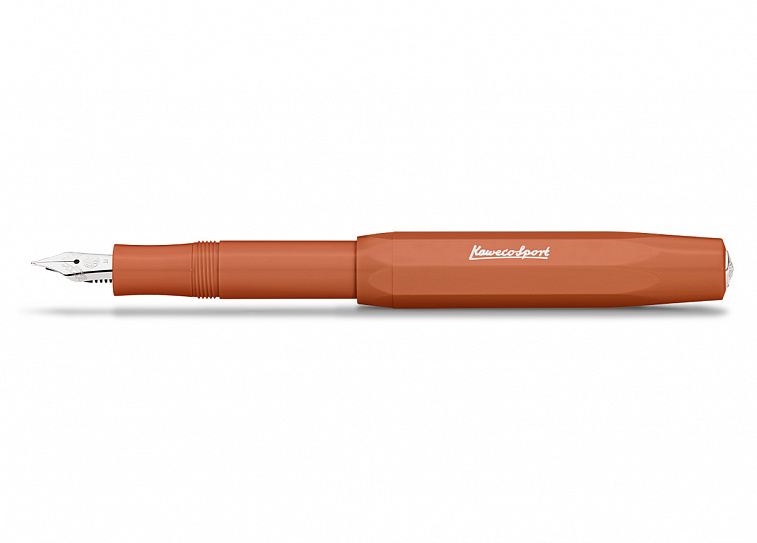 Ручка перьевая Kaweco SKYLINE Sport F 0,7 мм, корпус оранжевый 606x758
