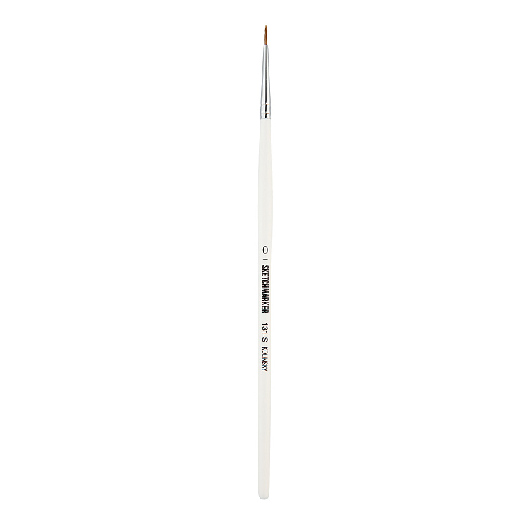 Кисть колонок №0 круглая Sketchmarker "131" ручка короткая 606x758