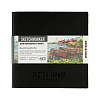 Скетчбук Sketchmarker Black&White, 2 в 1, мягкая обл. черная/белая, 12х12 см 60 л 140 г бум. белая/  1