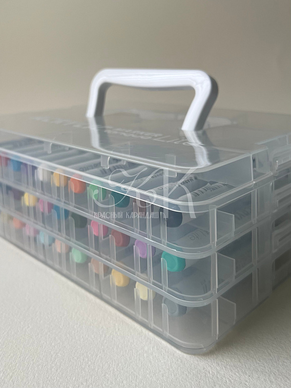 Набор маркеров акриловые Languo, 36 цветов, пластиковый бокс 606x758