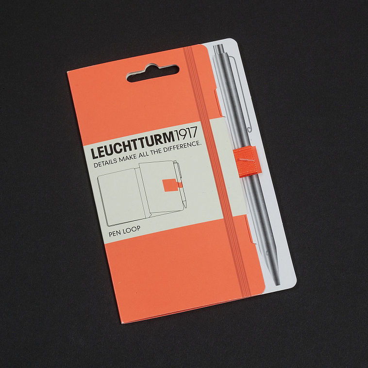 Петля-держатель в блокнот для ручки Leuchtturm1917 "Neon!" оранжевая