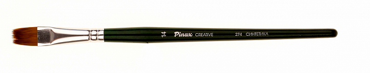 Кисть синтетика №14 плоская Pinax "FLAT COMB 274" короткая ручка 606x758