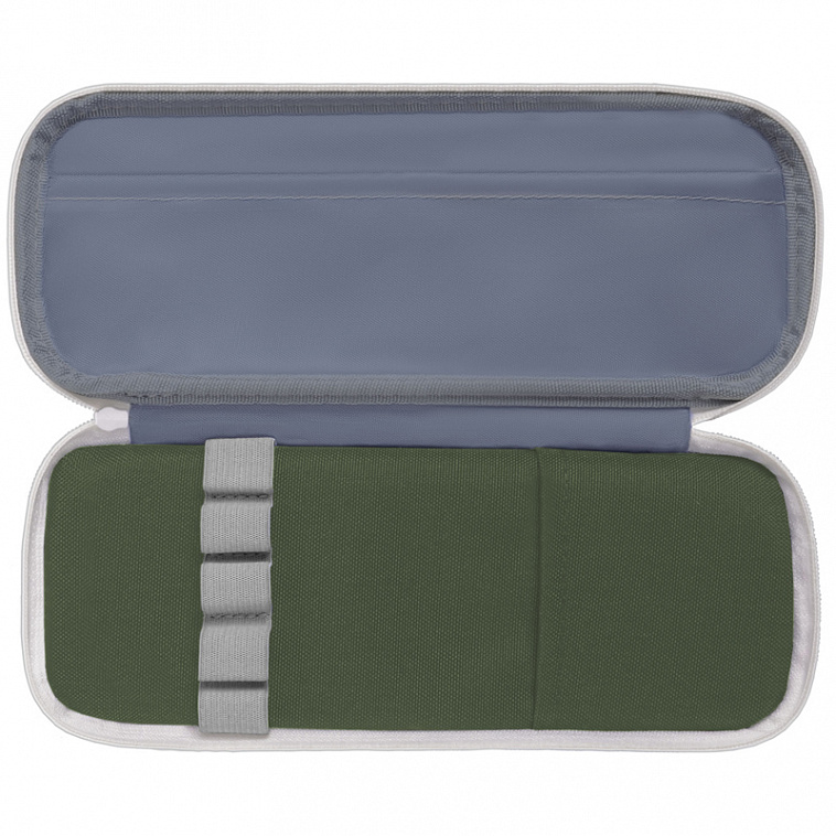 Пенал мягкий 2 отделения, 1 карман Berlingo "Classic military" 220*80*50 мм, полиэстер, внутр. орган