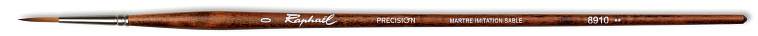 Кисть синтетика имитация соболь №0 лайнер Sennelier "Precision" длинная ручка 606x758