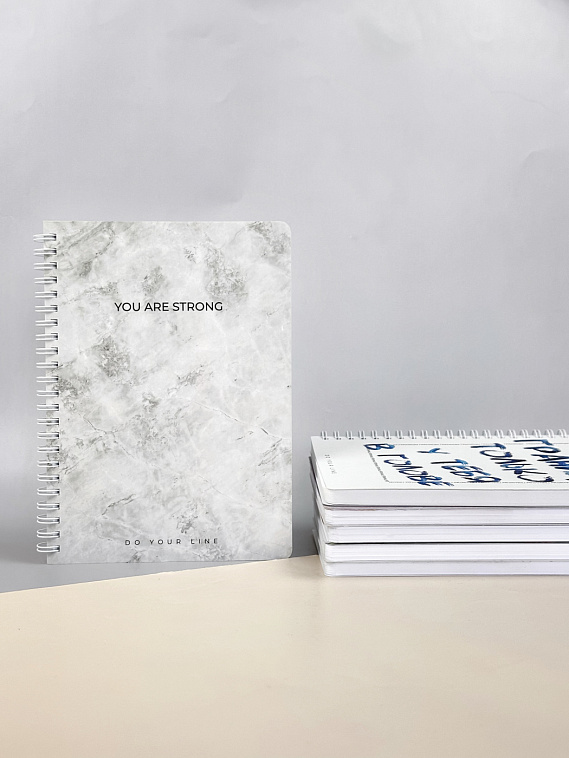 Планер еженедельник недатированный DoYourLine "Мрамор", А5, 166 страниц 606x758