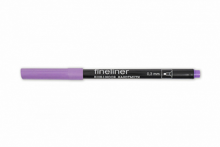 Линер Koh-I-Noor "Fineliner" 0,3 мм, фиолетовый бледный 606x758