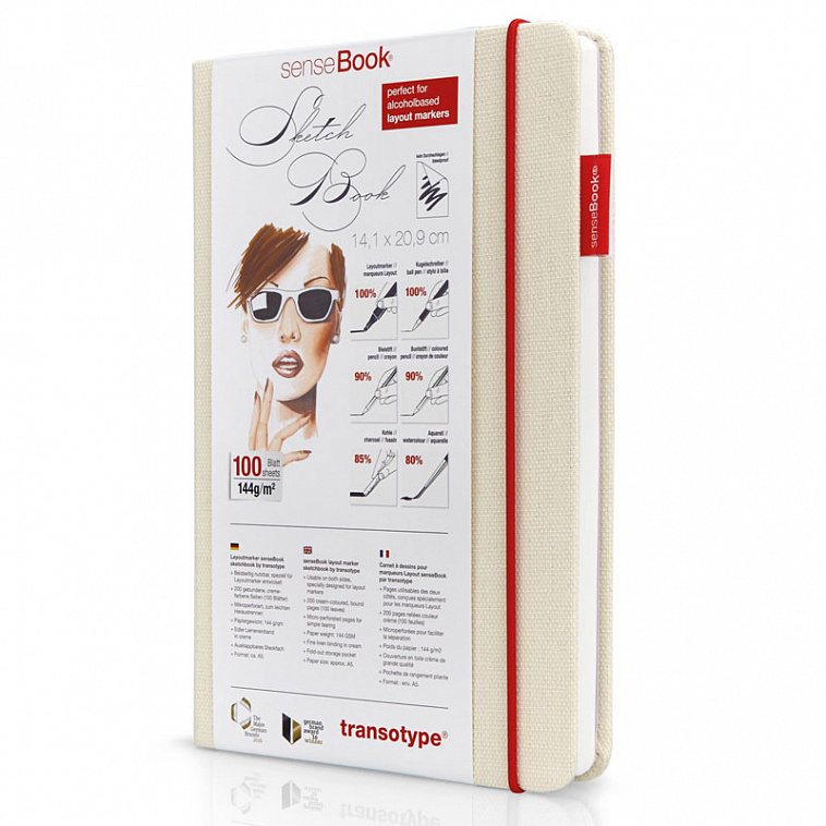 Скетчбук для маркеров senseBook "Layoutmarker" А5 144 г 100 л