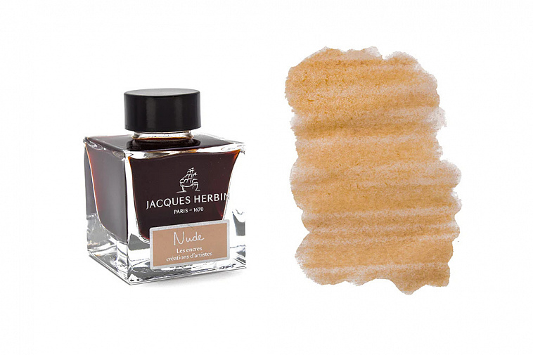 Чернила в банке Herbin Prestige, 50 мл, Nude Нюдовый 606x758