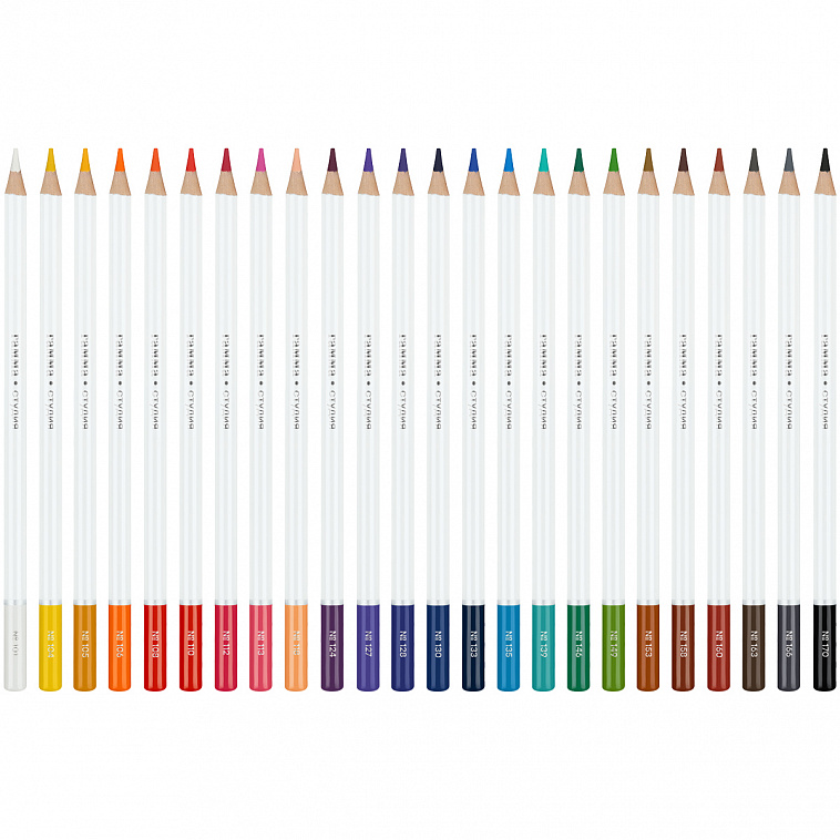 Набор карандашей цветные Гамма "Студия", 24 цв., заточен.,  картон. упаковка