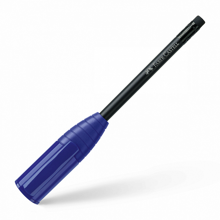 ▲Карандаш чернографитный Faber-Castell "Perfect pencil" с точилкой, синий корпус