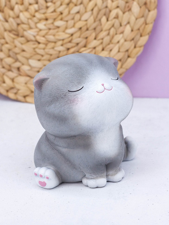 Копилка "Gray cat", sitting 606x758