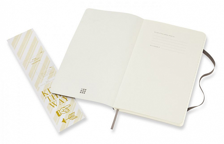 Записная книжка в линейку Moleskine "Classic Soft" Large 13х21 см 192 стр., обложка мягкая коричнева