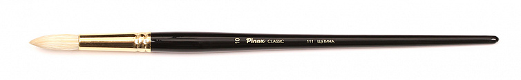 Кисть щетина №10 круглая Pinax "Classic 111" длинная ручка  606x758