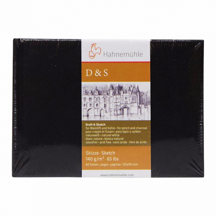 Блокнот для эскизов Hahnemuhle "D&S mini" 12,5х9 см 30 л 140 г, твердая облоожка