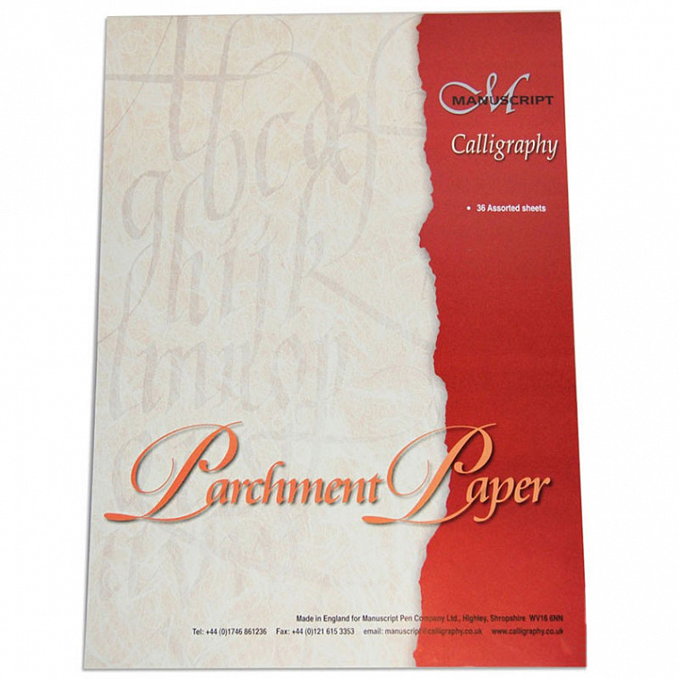 Набор бумаги пергаментной для каллиграфии Manuscript А4, 36 л, 90 г