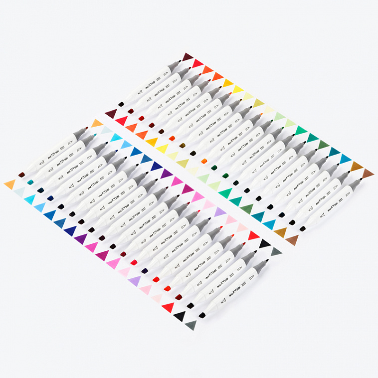 Набор маркеров для скетчинга MESHU 36 цв, основные цвета