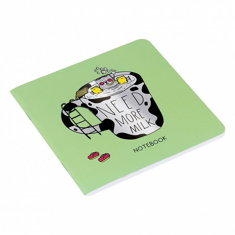 Записная книжка MESHU "Milk pool" 170*170 мм 40 л, soft-touch ламинация, без линовки 606x758