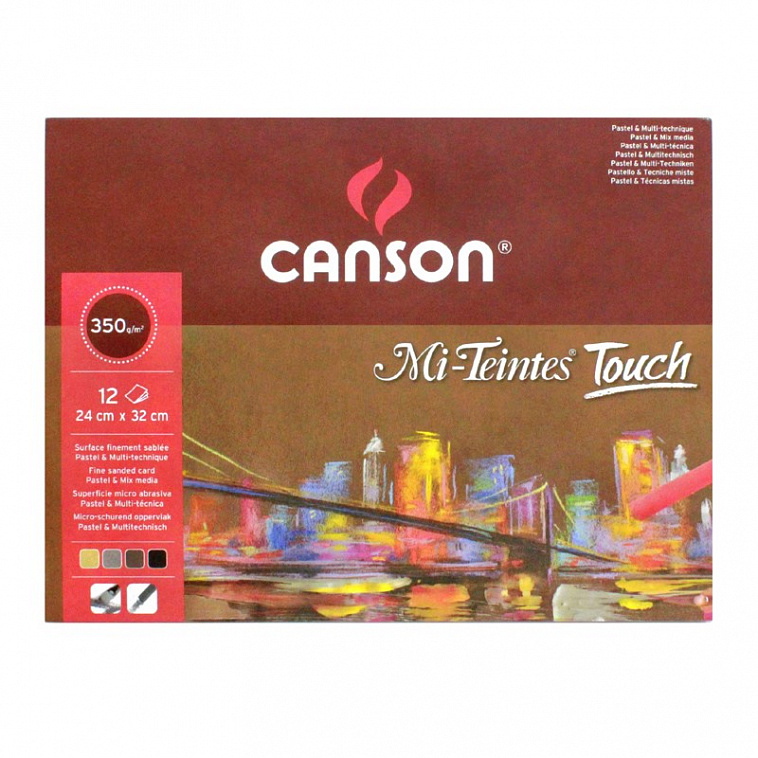 Альбом-склейка для пастели Canson "Mi-Teintes Touch" 12 л 350 г 4 цв.